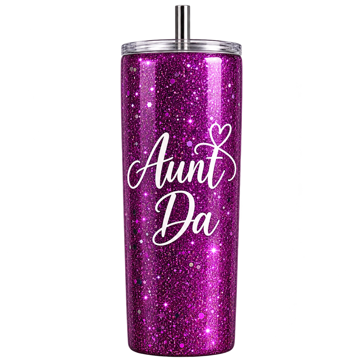Purple Glitter Tumbler